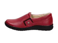 Półbuty damskie - Czerwone skórzane Polskie półbuty damskie Deoni 623/1 - miniaturka - grafika 1