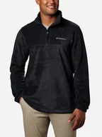 Bluzy męskie - Bluza męska nierozpinana streetwear Columbia Steens Mountain Half Zip 1620191010 XXL Czarna (888664237648) - miniaturka - grafika 1