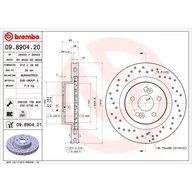 Tarcze hamulcowe - Tarcza hamulcowa BREMBO 09.8904.21 - miniaturka - grafika 1