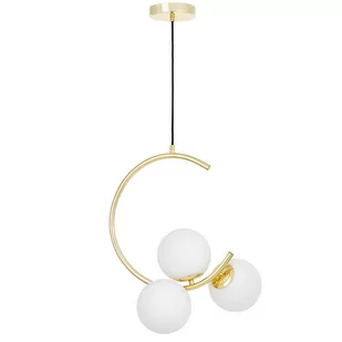 NOWOCZESNA LAMPA WISZĄCA KLASYCZNE ZŁOTO BONIO W3 - Lampy sufitowe - miniaturka - grafika 1