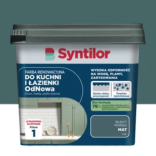 Syntilor Farba renowacyjna do kuchni i łazienki OdNowa Błękit morski mat 0.75 l - Farby wewnętrzne - miniaturka - grafika 1