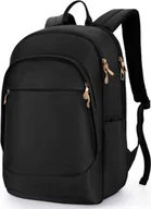 Torby na laptopy - INF Pojemny plecak biznesowy dla mężczyzn, plecak na laptopa Czarny - miniaturka - grafika 1