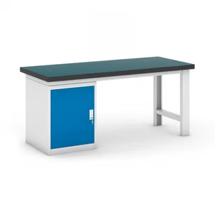 B2B Partner Stół warsztatowy z szafką, 1800 mm 469132 - Stoły warsztatowe - miniaturka - grafika 1