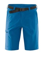 Odzież trekkingowa męska - Maier Sports męskie spodnie bermudy huang składa się z 90% PA 10% EL w 32 rozmiarach, Outdoor/funkcja spodnie/szorty z paskiem, BI-elastyczne, szybkoschnące i odporne na działanie wody, niebieski, 30 130002 - miniaturka - grafika 1