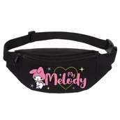 Nerki - SPORTOWA NERKA CZARNA Biodrowa Na Prezent Dla Fana KUROMI My Melody Wzory - miniaturka - grafika 1