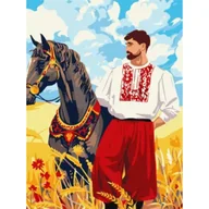 Malowanie po numerach - Ideyka Malowanie po numerach - Kozak na polu 30x40cm - miniaturka - grafika 1