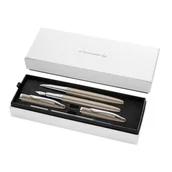 Pióra kulkowe - Pelikan Zestaw Jazz Noble Elegance Taupe: pióro wieczne + pióro kulkowe - miniaturka - grafika 1