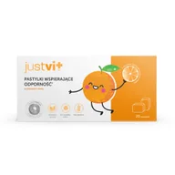 Przeziębienie i grypa - JUSTVIT Pastylki wspierające odporność pomarańczowe 20 pastylek - miniaturka - grafika 1
