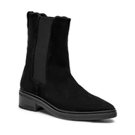 Botki damskie - Calvin Klein Skórzane sztyblety CHELSEA - miniaturka - grafika 1