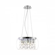 Lampy sufitowe - Zuma Line Lampa wisząca CASSIA 19151 srebrna oprawa w stylu glamour 19151 - miniaturka - grafika 1