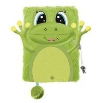 St. Majewski Pamiętnik A5 Włochacz z kłódką 3D My Little Friend Happy Frog 96 kartek - Szkolne artykuły papiernicze - miniaturka - grafika 1