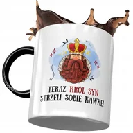 Kubki - Kubek Czarny Dla Syna na Dzień Dziecka Prezent z Nadrukiem ze Zdjęciem+ Opakowanie na prezent (wzór 01) - miniaturka - grafika 1