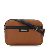 Torebki damskie - Damska torebka z ekoskóry dwukolorowa - miniaturka - grafika 1