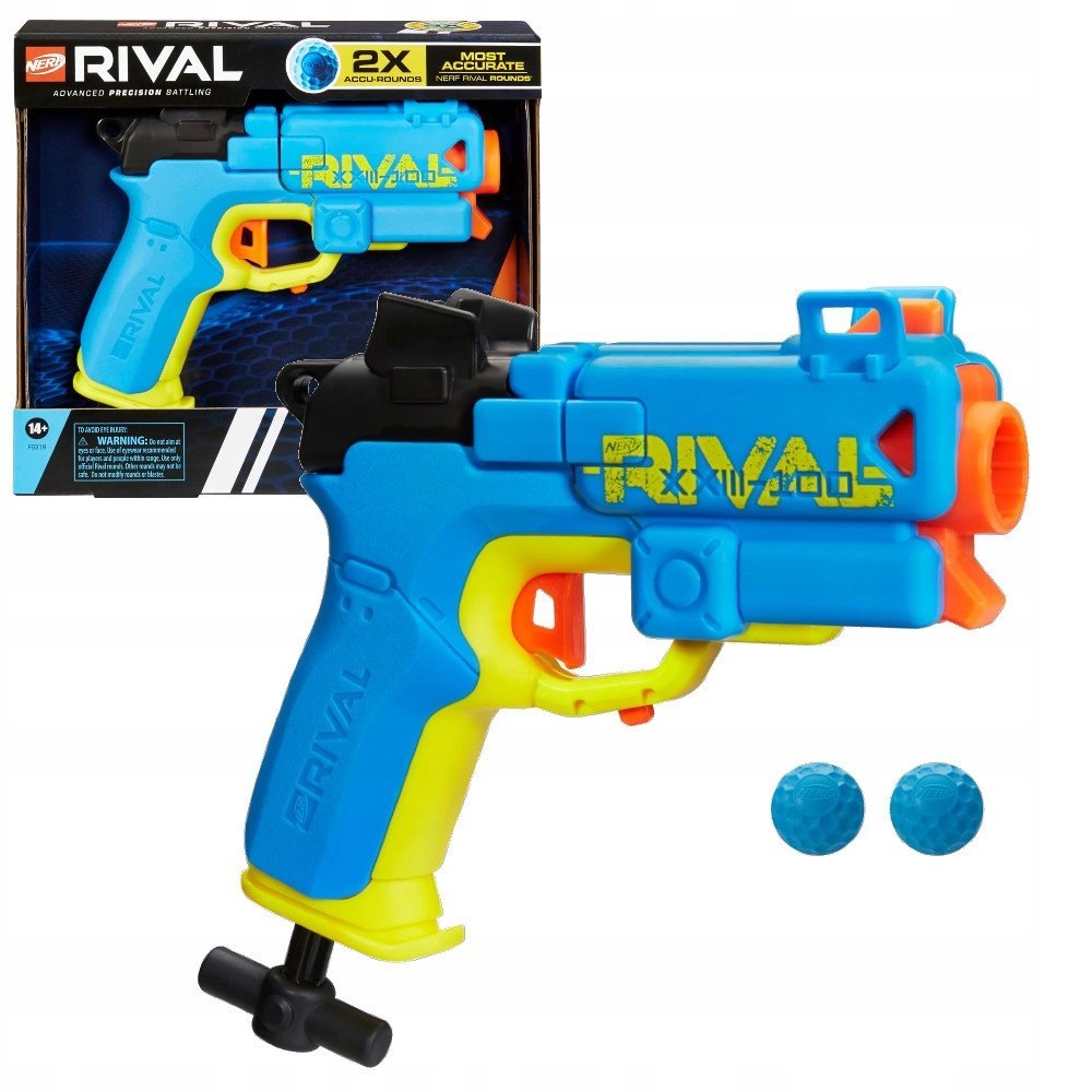 PISTOLET NERF RIVAL PILOT XXIII-100 DUŻY ZASIĘG 27 M CELOWNIK F6319