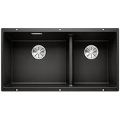 Zlewozmywaki - Blanco Komora SUBLINE 480/320-U Czarny lewa InFino 525993 - miniaturka - grafika 1