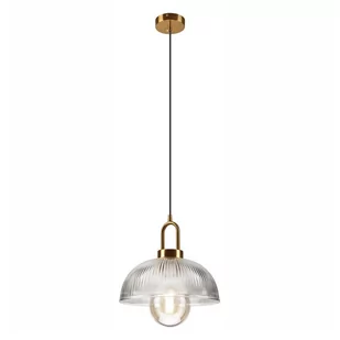Lampa wisząca w kolorze miedzi ze szklanym kloszem ø 30 cm Pia – LAMKUR - Lampy sufitowe - miniaturka - grafika 1