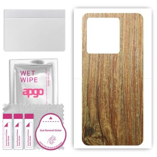 folia naklejka skórka strukturalna na TYŁ do ZTE Axon 60 Lite - Drewno Sosna Antyczna - apgo SKINS
