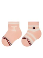 Skarpetki dla dzieci - Tommy Hilfiger Zestaw 2 par wysokich skarpet dziecięcych 701224996 Różowy - miniaturka - grafika 1