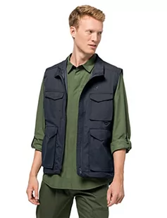 Jack Wolfskin Męska Kamizelka Lakeside Trip Vest M (Night Blue), S - Garnitury - miniaturka - grafika 1