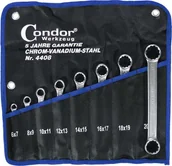 Klucze i nasadki - Condor Werkzeug Klucze oczkowe proste 6-22 mm, 8 szt. C.4408 - miniaturka - grafika 1