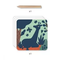 Prace ręczne dla dzieci - Djeco, wydrapywanka dla dzieci Duże Zwierzęta - miniaturka - grafika 1