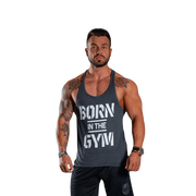 Sport OUTLET - Męski Tank Top Olimp Born In The Gym - Men`s Tank Top-XXL - miniaturka - grafika 1