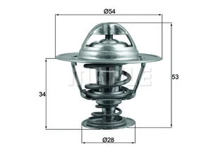 Termostat, płyn chłodzący Mahle TX 203 88D - Termostaty - miniaturka - grafika 1