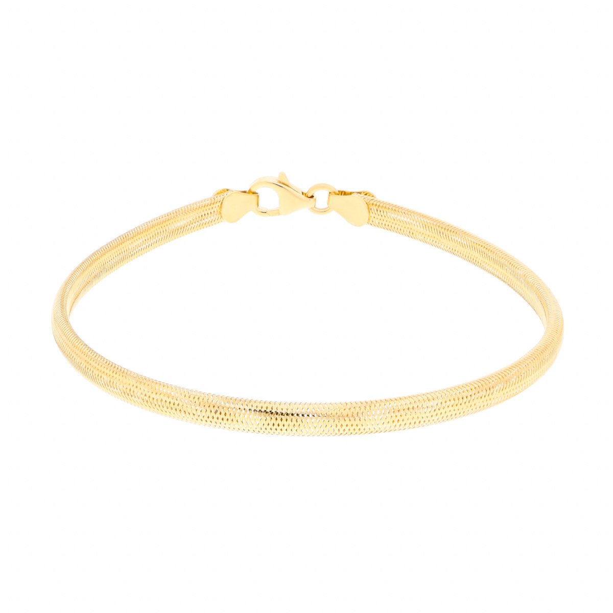 Złota bransoletka sprężynowa 19 cm pr. 585