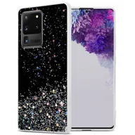 Etui i futerały do telefonów - Pokrowiec Do Samsung Galaxy S20 ULTRA Etui w Czarny z Brokatem Glitter Obudowa Case Cover TPU Cadorabo - miniaturka - grafika 1