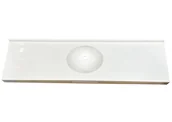 Umywalki - Umywalka wpuszczana w blat, prostokątna, biała, 179 x 50 cm - miniaturka - grafika 1