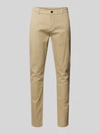 Spodnie męskie - Chinosy o kroju slim fit z kieszeniami z tyłu - miniaturka - grafika 1