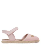 Buty dla dziewczynek - Roxy Espadryle LX201-064 Różowy - miniaturka - grafika 1