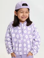 Swetry dla dziewczynek - Sinsay - Bluza rozpinana - fioletowy - miniaturka - grafika 1