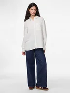 Bluzki damskie - Pieces Bluzka "Sastina" w kolorze białym - miniaturka - grafika 1