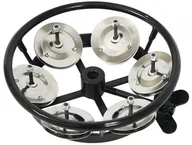 Instrumenty perkusyjne - Meinl Percussion Hi Hat tamburynowe stalowe dżingle - czarne THH1BK - miniaturka - grafika 1