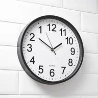 Dekoracje domu - Gift World Gift World, Zegar ścienny cofający czas, czarno-biały - miniaturka - grafika 1