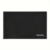 Pozostałe akcesoria fryzjerskie - TEMU Podkładka silikonowa do narzędzi fryzjerskich, mata silikonowa, antypoślizgowa podkładka silikonowa do przechowywania nożyczek, grzebienia i - miniaturka - grafika 1