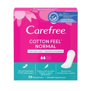 Akcesoria obuwnicze - Carefree - Wkładki higieniczne Cotton Unscented 56szt - grafika 1