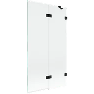 Parawany nawannowe - Mexen Lunar parawan nawannowy 2-skrzydłowy prawy 100 x 150 cm, transparent, czarny - 897-100-100-70-00-P - miniaturka - grafika 1