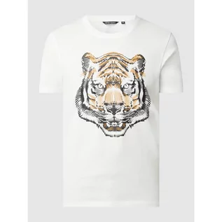 Koszulki męskie - T-shirt z gumowym nadrukiem - Antony Morato - grafika 1