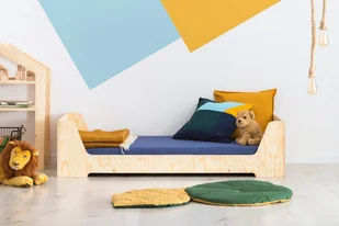 Łóżko dziecięce KIKI 13 80x160 sosna - Łóżka dla dzieci i młodzieży - miniaturka - grafika 1
