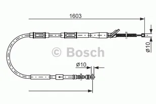Bosch Linka hamulca BOSCH 1987477409 1987477409 - Linki hamulca postojowego - miniaturka - grafika 1