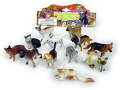 Figurki dla dzieci - Hipo Koty Psy w worku 12szt - miniaturka - grafika 1