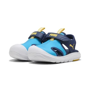 PUMA Unisex Baby Fun Racer Sandał V Inf Slide, Speed Blue Pelé Żółty, 23 EU - Buty dla chłopców - miniaturka - grafika 1
