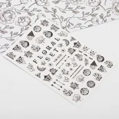 Ozdoby do paznokci - Allepaznokcie Naklejki do paznokci samoprzylepne YZW-S030 - miniaturka - grafika 1