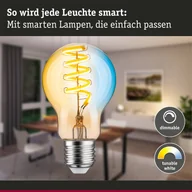 Żarówki LED - Paulmann żarówka LED ZigBee E27 7,5W CCT złota - miniaturka - grafika 1