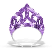 Stroje karnawałowe - Arpex Tiara z cekinami fioletowa - miniaturka - grafika 1