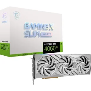 MSI GeForce RTX 4060 Ti GAMING X SLIM WHITE 16GB GDDR6 - Karty graficzne - miniaturka - grafika 1