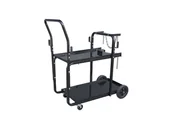Akcesoria spawalnicze - Wózek uniwersalny MIG TIG Sherman 4-kołowy 2 półki (czarny) - WSTIG/MIG - miniaturka - grafika 1