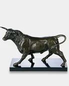 Figurki dekoracyjne - Duży Byk Rzeźba z Brązu - miniaturka - grafika 1